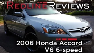 2006 Honda Accord V6 6-speed Review, Walkaround, Exhaust & Test Drive