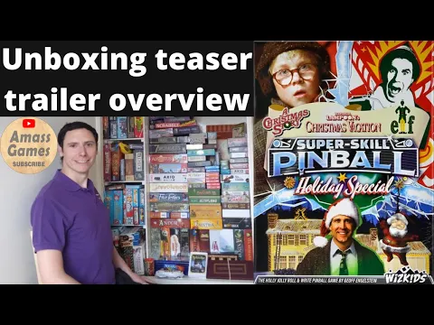 Super-Skill #pinball : #holiday #special #christmas #festive #roll and #write #amassgames