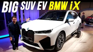 BMW iX REVIEW Exterior Interior - the new big BMW EV SUV against the Tesla Model X!