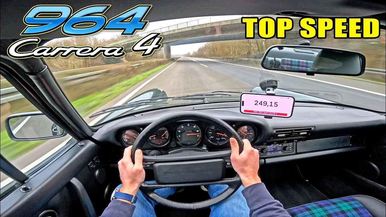 1989 Porsche 911 964 Carrera 4 // 0-100 100-200 POV & SOUND
