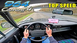 1989 Porsche 911 964 Carrera 4 // 0-100 100-200 POV & SOUND