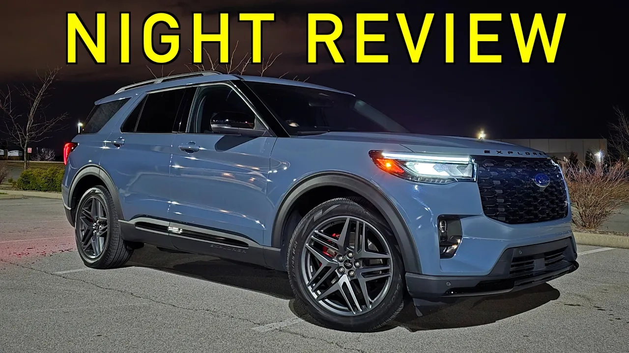 How's the Lighting?? -- 2025 Ford Explorer ST at NIGHT! (Headlights, Exterior & Interior)