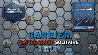 Carrier Battle Group Solitaire (Decision Games) - Gameplay Setup