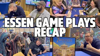 Dice Tower Essen Game Plays Recap