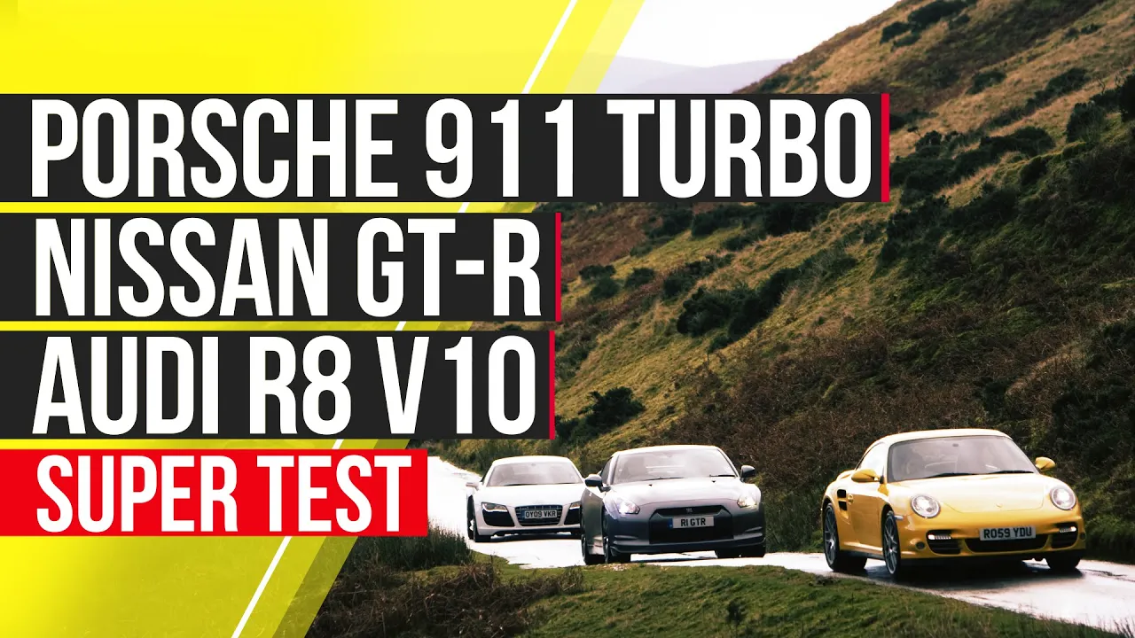 Porsche 911 Turbo vs Nissan GT-R vs Audi R8 V10