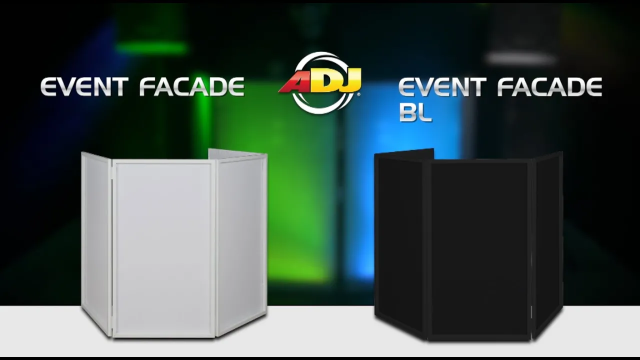 Product video thumbnail for ADJ American DJ Event Facade for DJs - White with Bag