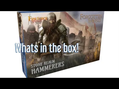 Unboxing Stone Realm Hammerers, from FireForge