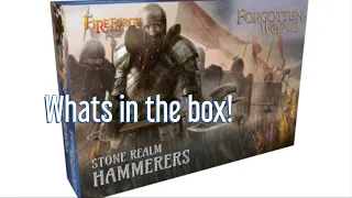 Unboxing Stone Realm Hammerers, from FireForge