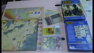 "1830: Railways & Robber Barons" 2018 Edition Board Game Unboxing
