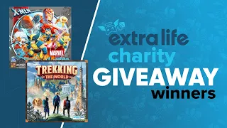Extra Life Giveaway Winners of Trekking the World and Marvel United X-Men