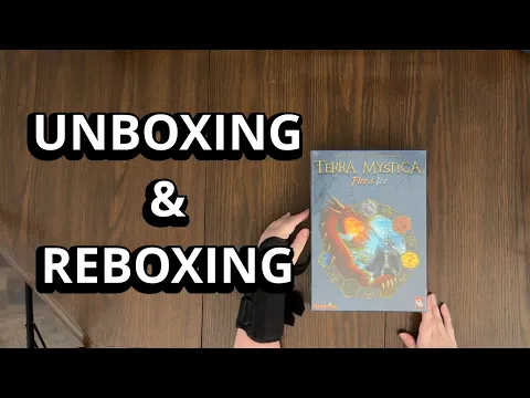 Terra Mystica: Fire and Ice Expansion - Board Game Unboxing & Reboxing - What's in the Box?
