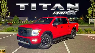 2020 Nissan Titan PRO-4X at NIGHT! // In-Depth Look at Lighting, Interior & Exterior!