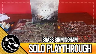 Brass Birmingham | Solo Playthrough and Review | 3 Player Mautoma Variant