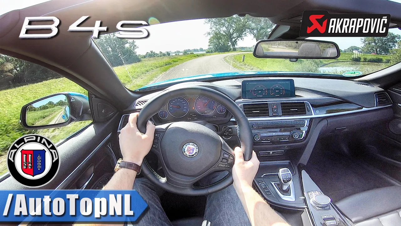 BMW Alpina B4S BiTurbo 440HP Convertible Akrapovic POV Test Drive by AutoTopNL