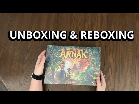 Lost Ruins of Arnak - Board Game Unboxing & Reboxing - What's in the Box?
