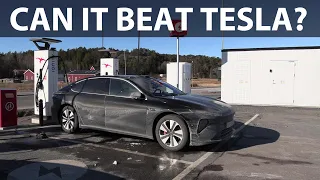 Nio ET7 100 kWh 1000 km challenge with battery swap