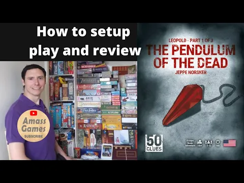 50 Clues: The Pendulum of the Dead board game how to setup play and review escape room * Amass Games