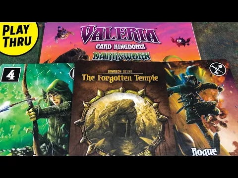 VALERIA CARD KINGDOMS DARKSWORN: The Forgotten Temple Solo Playthrough