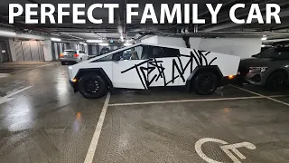 Does Tesla Cybertruck work as a family car?