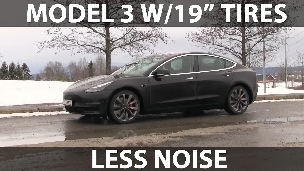 Model 3 Performance noise test w/19" wheels