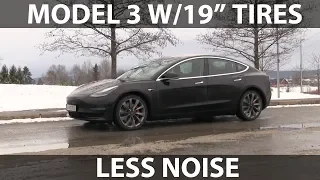 Model 3 Performance noise test w/19" wheels