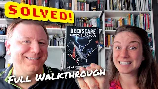 Deckscape: Tokyo Blackout - full walkthrough and solution with Dr Gareth and Laura