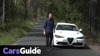 Alfa Romeo Giulia Quadrifoglio 2017 review | first road drive video