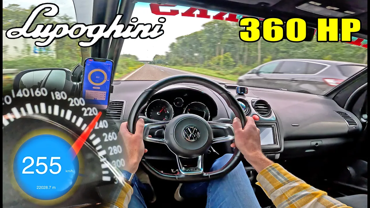 360HP LUPOGHINI is SMALL, LIGHT & FAST! on the AUTOBAHN