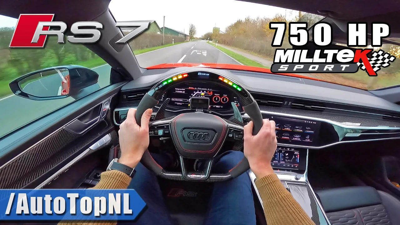 2021 AUDI RS7 C8 *SUPER LOUD* MILLTEK POV Test Drive by AutoTopNL