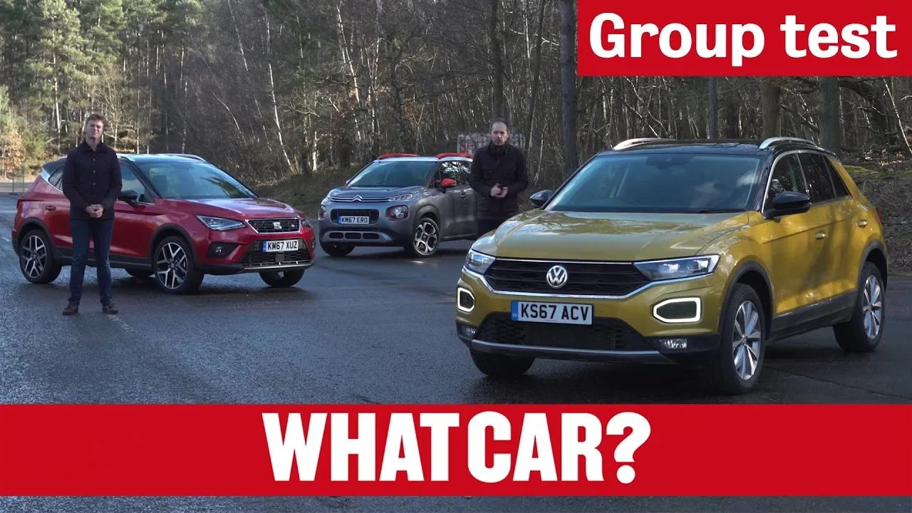 SEAT Arona vs VW T-Roc vs Citroen C3 Aircross 2019 review – small SUV group test | What Car?