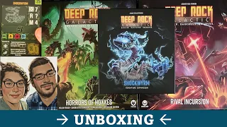 DGA Unboxes: Deep Rock Galactic - Horrors of Hoxxes / Rival Incursion / Shockwyrm Expansions