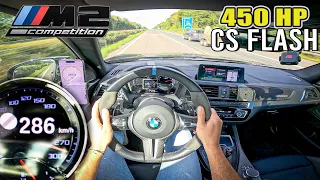 450HP BMW M2 Competition F87 // M2 CS FLASH // 285KM/H POV on AUTOBAHN