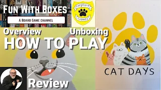 Cat Days Card Game | Unboxing, How to Play & Review | Farplace Animal Rescue Charity | "Days" Game 2