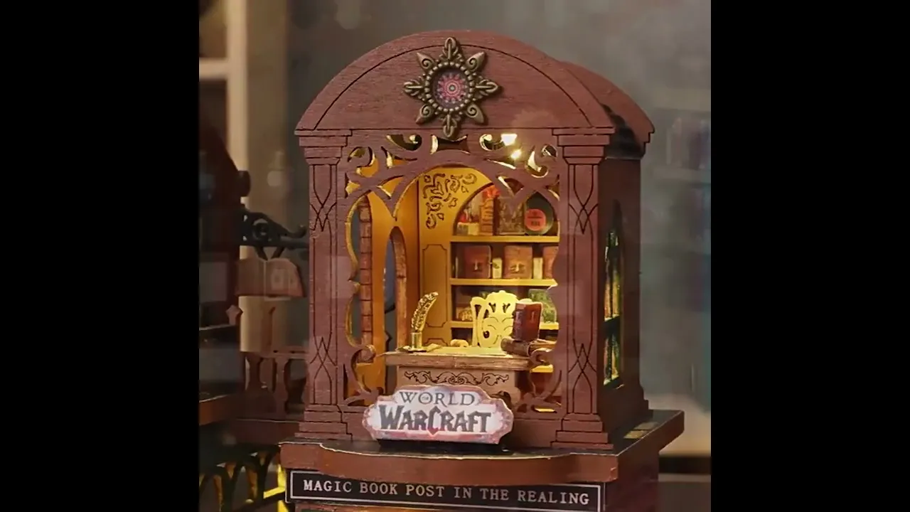 Румбокс "Книжный магазин Сумерки" портативный конструктор с подсветкой