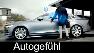 New keyless entry Volvo smartphone as key via Bluetooth - Handy als Autoschlüssel
