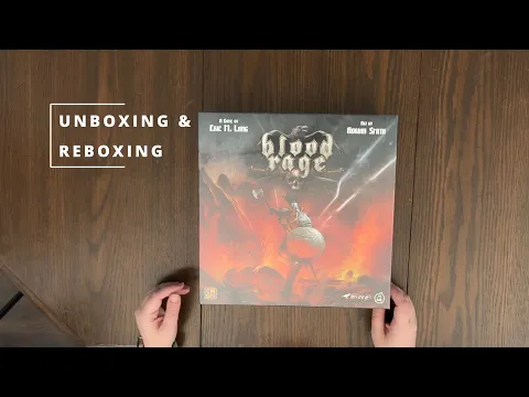 Blood Rage (Core Box) - Board Game Unboxing & Reboxing - What's in the Box?