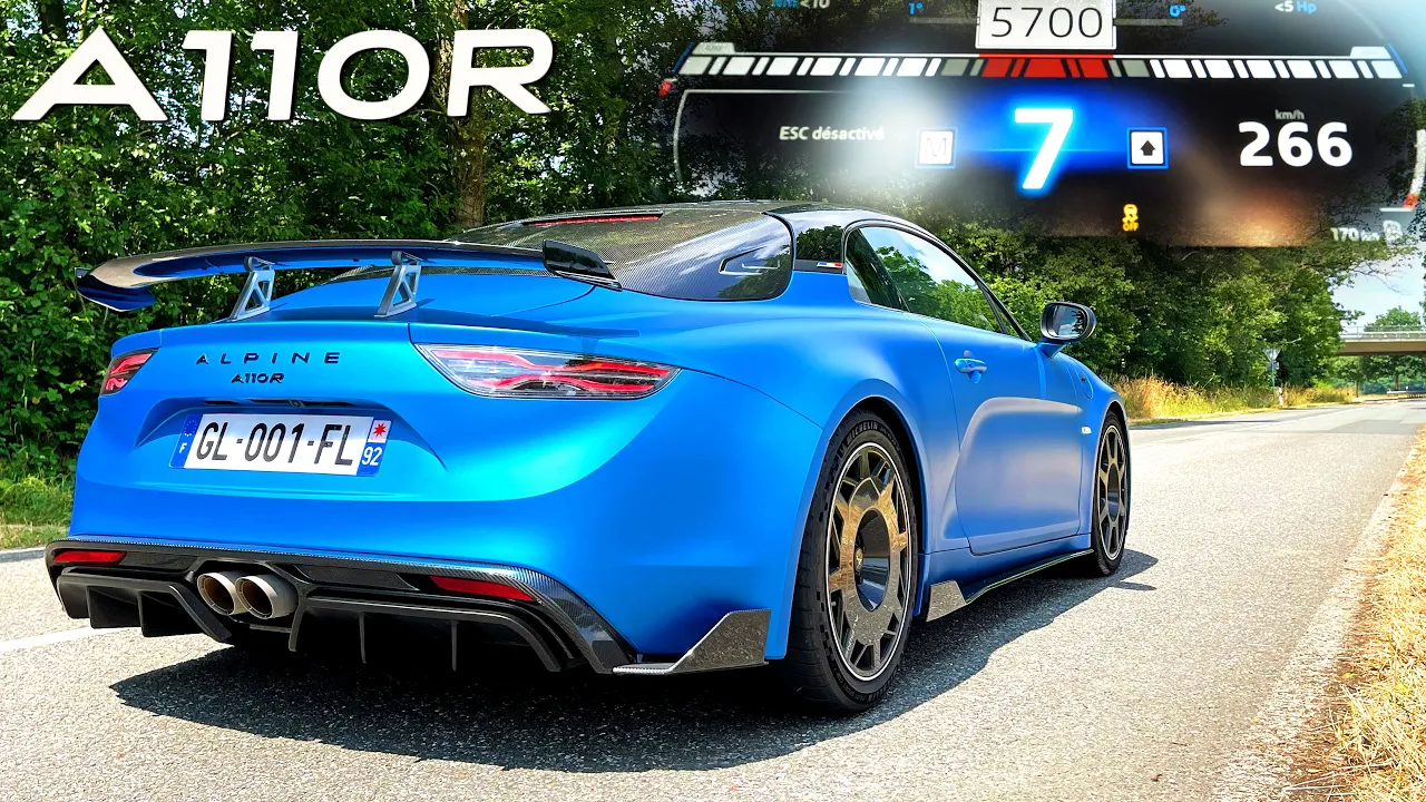 ALPINE A110R | 0-266 ACCELERATION EXHAUST SOUND & POV