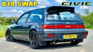 211HP Honda Civic B18 SWAP // TOP SPEED REVIEW on AUTOBAHN
