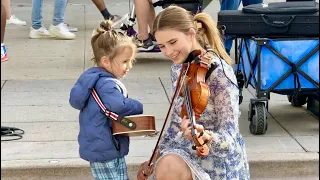 2-year-old JOINS ME | Listen To Your Heart - Roxette | Violin Cover - Karolina Protsenko