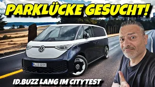Purer Stress? VW ID.Buzz Lang 7 Sitzer im Citytest. Verbrauch | Enge Parklücken usw. #ev