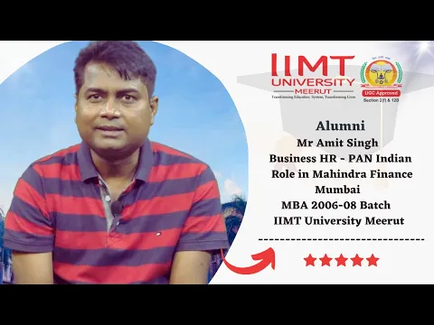 Video testimonial by Mr Amit Singh