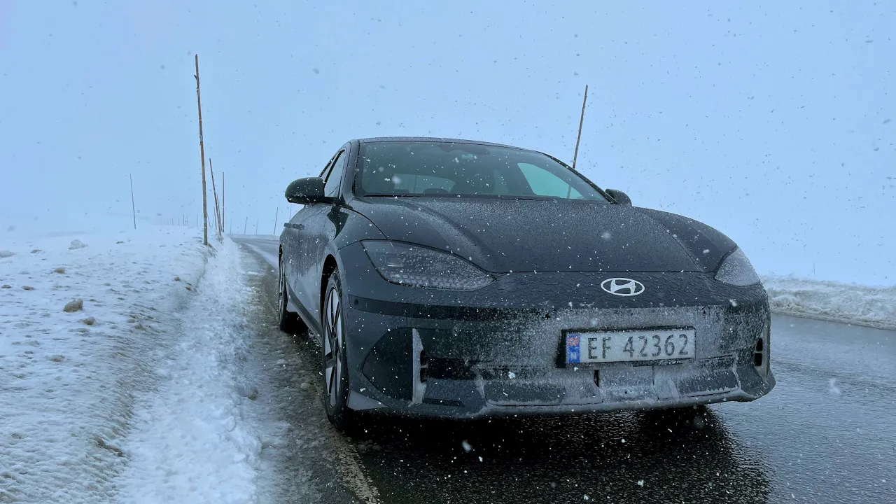 Test: Klarer IONIQ 6 Drammen  - Bergen på én lading?