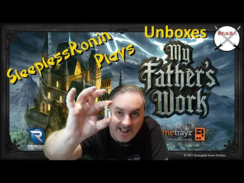 Unboxing My Father's Work board game Kickstarter from Renegade Game Studios with SleeplessRonin