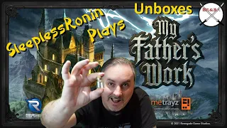 Unboxing My Father's Work board game Kickstarter from Renegade Game Studios with SleeplessRonin