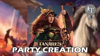 Tanares Adventures Board Game - Party Creation Mini Game