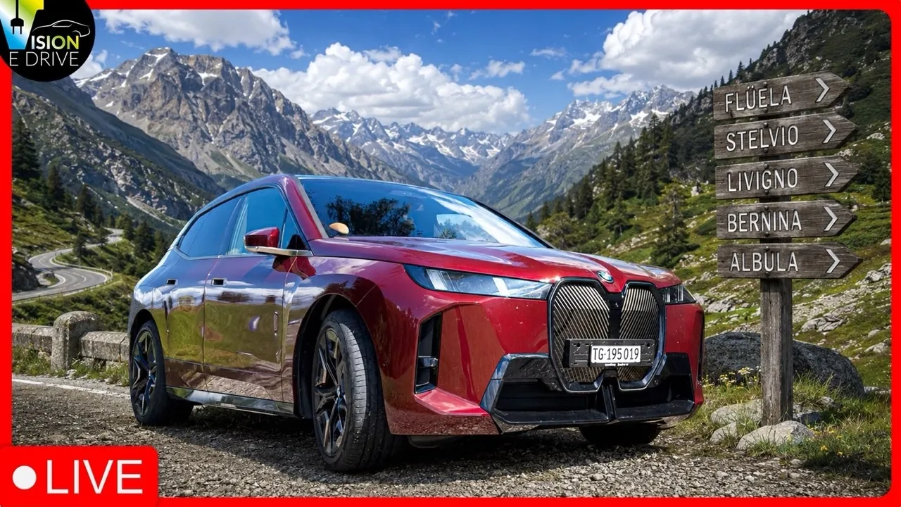 BMW iX x Drive 60 Alpenraodtrip 🔴LIVE🔴 - Schaffen wir die komplette Strecke? Teil 2