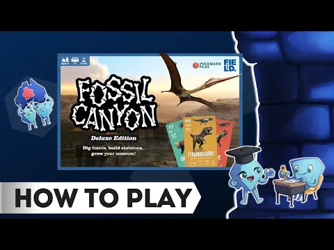 Fossil Canyon - 🦖How to Play Board Game, with Tarrant and Stella