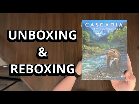 Cascadia: Rolling Rivers - Flip, Roll & Write Unboxing & Reboxing - See What's In The Box