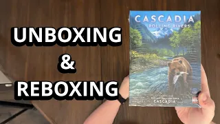 Cascadia: Rolling Rivers - Flip, Roll & Write Unboxing & Reboxing - See What's In The Box