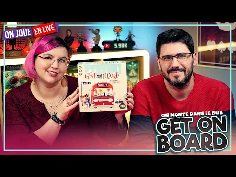 [Règles & Partie] GET ON BOARD | 2 joueurs | IELLO | VOD Live